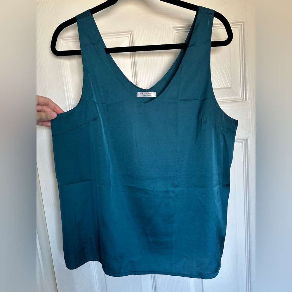 Teal Sleeveless Top